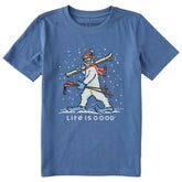 Kids Ski Yeti Short Sleeve Crusher Tee