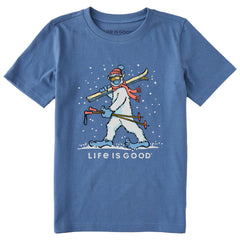 Kids Ski Yeti Short Sleeve Crusher Tee