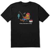 Men's I Fish, Therefore I Nap Short Sleeve Crusher Tee