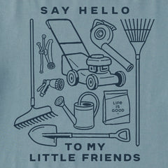 Men's Say Hello to my Little Yardwork Friends Long Sleeve Crusher Tee
