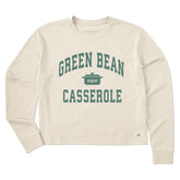 Women's Green Bean Casserole Athletic Arch Long Sleeve Crusher Boxy Tee