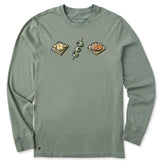 Men's Snack Trio Long Sleeve Crusher Tee