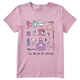 Women's I'll Be in My Office Baking Short Sleeve Crusher Tee