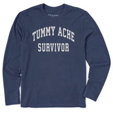 Men's Tummy Ache Survivor Arch Long Sleeve Crusher Tee