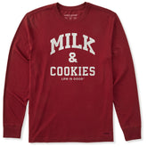 Men's Milk & Cookies Arch Long Sleeve Crusher Tee