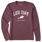 Women's Leg Day Arch Long Sleeve Crusher Tee