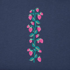 Kids Sweet Strawberries Long Sleeve Crusher Tee