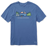 Men's Lakeside Camper Not Working Short Sleeve Crusher Tee