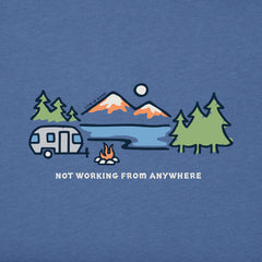 Men's Lakeside Camper Not Working Short Sleeve Crusher Tee