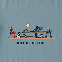 Men's J & R Woodwork Vista Out of Office Short Sleeve Crusher Tee