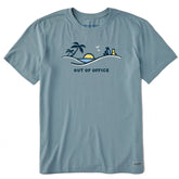 Men's Palm Sunset Out of Office Short Sleeve Crusher Tee