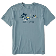 Men's Palm Sunset Out of Office Short Sleeve Crusher Tee