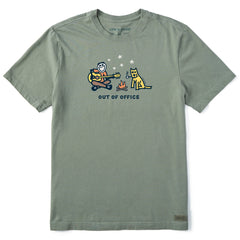 Men's Jake & Rocket Camp Out of Office Short Sleeve Crusher Tee