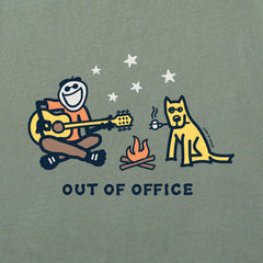 Men's Jake & Rocket Camp Out of Office Short Sleeve Crusher Tee