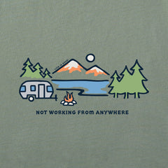 Men's Lakeside Camper Not Working Short Sleeve Crusher Tee