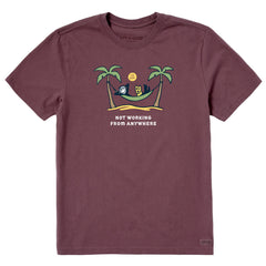 Men's Palm Hammock Jake & Rocket Not Working Short Sleeve Crusher Tee