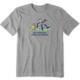 Men's Jake and Rocket Coffee Not Working Short Sleeve Crusher Tee