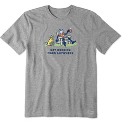 Men's Jake and Rocket Coffee Not Working Short Sleeve Crusher Tee