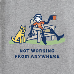 Men's Jake and Rocket Coffee Not Working Short Sleeve Crusher Tee