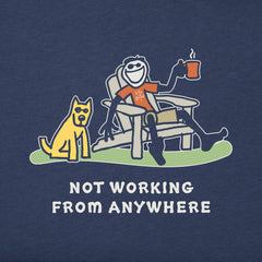 Men's Jake and Rocket Coffee Not Working Short Sleeve Crusher Tee