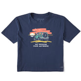 Women's Jackie and Rocket 4x4 Not Working Short Sleeve Crusher Boxy Tee