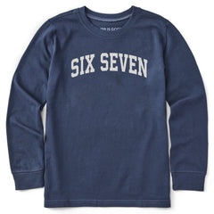 Kids Six Seven Arch Long Sleeve Crusher Tee