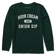 Kids Sour Cream and Onion Dip Arch Long Sleeve Crusher Tee