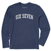 Men's Six Seven Arch Long Sleeve Crusher Tee