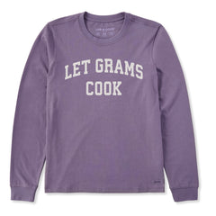 Women's Let Grams Cook Arch Long Sleeve Crusher Tee