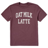 Men's Oat Milk Latte Arch Short Sleeve Crusher Tee