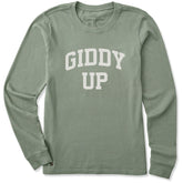 Women's Giddy Up Arch Long Sleeve Crusher Tee