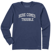 Women's Here Comes Trouble Arch Long Sleeve Crusher Tee