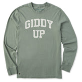 Men's Giddy Up Arch Long Sleeve Crusher Tee