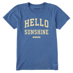 Women's Hello Sunshine Arch Short Sleeve Crusher Tee