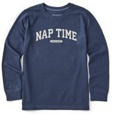 Kids Nap Time Arch Long Sleeve Crusher Tee