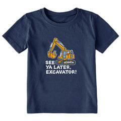 Toddler Jake and Rocket Excavator Short Sleeve Crusher Tee