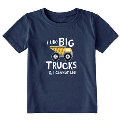 Toddler I Like Big Trucks Short Sleeve Crusher Tee