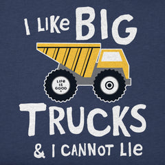 Toddler I Like Big Trucks Short Sleeve Crusher Tee
