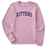 Women's Kittens Arch Long Sleeve Crusher Tee
