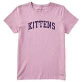 Women's Kittens Arch Short Sleeve Crusher Tee
