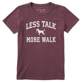 Women's Less Talk More Walk Arch Short Sleeve Crusher Tee