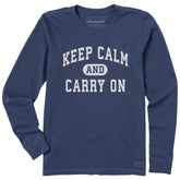 Women's Keep Calm Arch Long Sleeve Crusher Tee