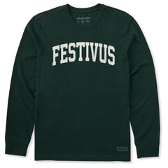 Men's Festivus Arch Long Sleeve Crusher Tee
