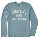 Men's Long Live the Pursuit Arch Long Sleeve Crusher Tee