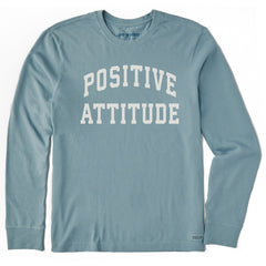 Men's Positive Attitude Arch Long Sleeve Crusher Tee