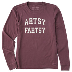 Women's Artsy Fartsy Arch Long Sleeve Crusher Tee