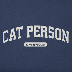 Women's A Cat Person Arch Simply True Fleece Hoodie