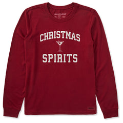Women's Christmas Spirits Arch Long Sleeve Crusher Tee