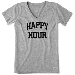 Women's Happy Hour Arch Short Sleeve Crusher Vee