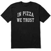 Men's In Pizza We Trust Arch Short Sleeve Crusher Tee